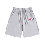 Cross-border trade trapstar rainbow letter gradient towel embroidery short sleeve t-shirt & fog high street shorts set