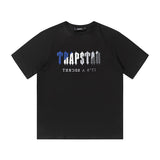 Cross-border trade trapstar rainbow letter gradient towel embroidery short sleeve t-shirt & fog high street shorts set