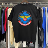 Rhude T Shirts World Map Printed Cotton Casual Short Sleeves Men and Women