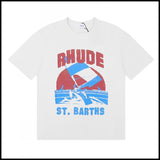 American trend rhu marlboro high definition printing de casual round neck short sleeve t-shirt export wholesale