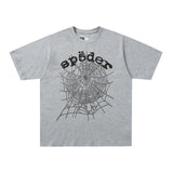 Spder hip hop singer youngthug foam letter couple short-sleeved t-shirt full of diamonds shorts