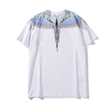 Marcelo classic phantom wings t-shirt - colorful feather lightning blade design - perfect for couples (mb short sleeve)