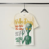 American valley washed distressed printing short-sleeved t-shirt valeforever hoodie sweatshirt long