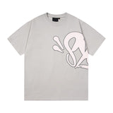 Synaworld american streetwear hip-hop foam print short sleeve sports five-point shorts casual t-shirt set dr