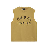 Fog icon double line essentials american high street summerloose couple short sleeve trendy heavy weight t-shirt