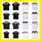 Marcelo classic phantom wings t-shirt - colorful feather lightning blade design - perfect for couples (mb short sleeve)