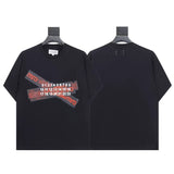 Mm series export wholesale margiela simple style digital four-corner mark couple short-sleeved t-shirtpure cotton high quality