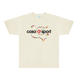 Casablanca T Shirts Fashion Print Street