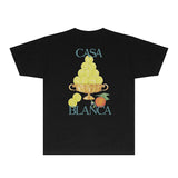 Casablanca T Shirts Fashion Print Street
