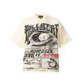 Cross-border wholesale basketball star series short-sleeved tee james star portrait heavy industry washed couple wide