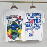 Cough syrup short-sleeved high-quality pure cotton round neck t-shirt fashionprinting breathable short-sleeved summer