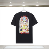 Foreign trade summer casa blanca letter print casual loose fit short sleeve t-shirt