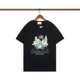 Casablanca spring/summer dreamland: starry castle casa letter logo short sleeve couple's tee
