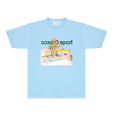 Casablanca T Shirts Fashion Print Street