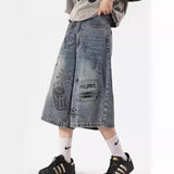 Unisex Jeans Summer Loose Wide Leg Casual Jeans