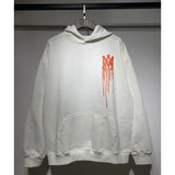 Amri splash ink flowing paint starry sky crack letter logo unicorn arm hoodie sweatshirt couple wear long sleeves