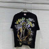 American asaali retro celebrity portrait print short sleeve men's 100% cotton t-shirt