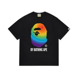 Cross-border wholesale summer classic ape camo lightning print cotton short sleeve t-shirt