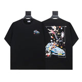 Summer off-white high quality pure cotton t-shirt printing short-sleeved t