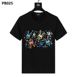 Psy wholesale american cho bunt-shirt colorful skull rabbit gradient letterprintingcouple short