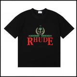 American trend rhu marlboro high definition printing de casual round neck short sleeve t-shirt export wholesale