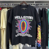Hs-f summer collection: fog high street washed & distressed heavyweight crew neck graphic tee - couple's style