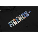 Vlone Hoodie autumn and winter oil painting big V letter hooded