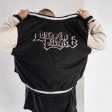 Unisex Baseball Jersey Embroidered Alphabet Baseball Jacket Jacket