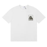 Rhude T Shirts Moon Badge Printing Cotton Casual Short Sleeve Men and Women