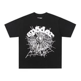 Spder hip hop singer youngthug foam letter couple short-sleeved t-shirt full of diamonds shorts