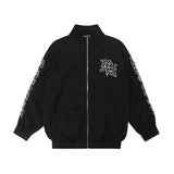 Wholesale american streetwear mixed emotion hotfix rhinestone print short sleeve t-shirt, hoodie, sweatpants, and jacket set