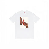 Wholesale export sup streetwear letter print 100% cotton t-shirt - relaxed fit, crew neck, short sleeve