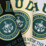 Rhude T Shirts Green Print Loose Casual Short Sleeve Men and Women