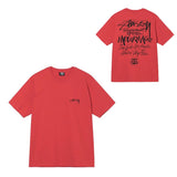 Summer running volume stussy short-sleeved t-shirt dice black eight ice cream comfy basics american couple summer t