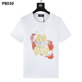 Psy wholesale american cho bunt-shirt colorful skull rabbit gradient letterprintingcouple short