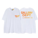 Export american retrog@llery short-sleeved t-shirt boys ins high street loose couple half-sleeved women d
