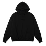 essential double line fog shorts icon laminated stereo letter round neck couple pullover