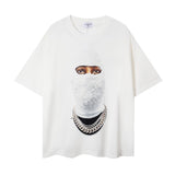 Cross-border foreign trade wholesale stranger things ins star pearl masked man mask couple loose short