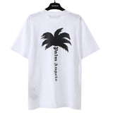 wholesale pa angel coconut tree flame letter logo graffiti paint short-sleeved t-shirt