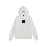 Fog season 8 essentials flocked silicone printing couple loose hooded sweatshirt pants