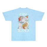 Casablanca T Shirts Fashion Print Street
