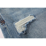 KSUBI Jeans Slim Fit Casual Stretch Ripped Jeans