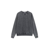 Ac letter print high street washed distressed vintage oversized short sleeve couple t-shirt