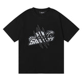 Cross-border foreign trade wholesale trapstar gradient letter ts tiger head printing short-sleeved couple loose high street