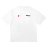 Ducati soccer jersey collaboration: printed football t-shirt & relaxed fit tracksuit set