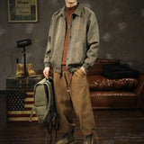 Unisex Baseball Jersey Lapel Jacket Spring Fall Loose Casual Jacket