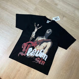 American saint t-shirt summer high street hip hop letterprinting short-sleeved t-shirt