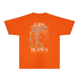 Casablanca T Shirts Fashion Print Street