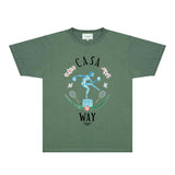 Casablanca T Shirts Fashion Print Street