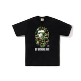 cross-border wholesale japanese style camouflage shark tiger head ape color matching luminous short-sleeved couple loose